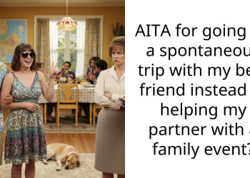 AITA for going on a spontaneous trip with my best friend instead of helping my partner with a family event?