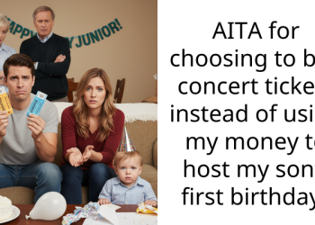 AITA for choosing to buy concert tickets instead of using my money to host my son’s first birthday?