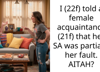 I (22f) told a female acquaintance (21f) that her SA was partially her fault. AITAH?