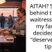 AITAH? Stayed behind to tip a waitress, after my family decided she “deserved” no tip.