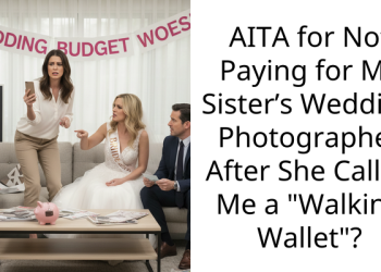 AITA for Not Paying for My Sister’s Wedding Photographer After She Called Me a “Walking Wallet”?