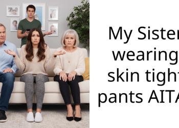 My Sister wearing skin tight pants AITA?