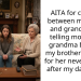AITA for coming between my mom and grandma by telling mom that grandma blamed my brother and me for her never dating after my dad died?