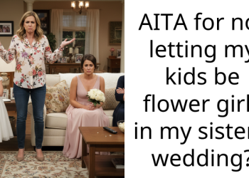 AITA for not letting my kids be flower girls in my sister’s wedding?