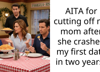 AITA for cutting off my mom after she crashed my first date in two years?