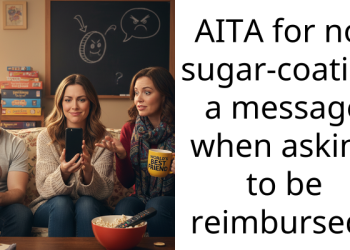 AITA for not sugar-coating a message when asking to be reimbursed?