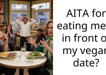 AITA for eating meat in front of my vegan date?
