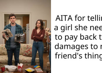 AITA for telling a girl she needs to pay back the damages to my friend’s things?