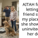 AITAH for not letting my friend stay at my place after she showed up uninvited with her dog?