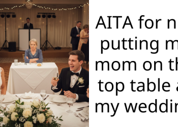 AITA for not putting my mom on the top table at my wedding