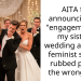 AITA for announcing my “engagement” at my sister’s wedding after her feminist sp*ech rubbed people the wrong way?