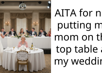 AITA for not putting my mom on the top table at my wedding