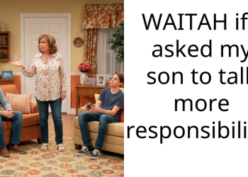 WAITAH if I asked my son to talk more responsibility?