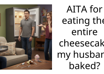 I ate the entire cheesecake my husband spent days baking and now he won’t talk to me