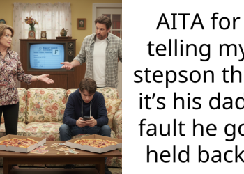 AITA for telling my stepson that it’s his dads fault he got held back.