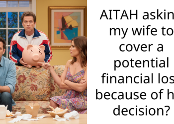 AITAH asking my wife to cover a potential financial loss because of her decision?