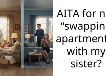AITA for not “swapping apartments” with my sister?
