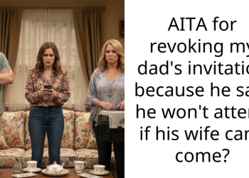 AITA for revoking my dad’s invitation because he said he won’t attend if his wife can’t come?