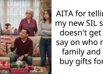 AITA for telling my new SIL she doesn’t get a say on who my family and I buy gifts for?