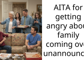 AITA for getting angry about family coming over unannounced