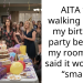 AITA for walking out of my birthday party because my roommate said it would be “small”?