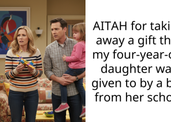 AITAH for taking away a gift that my four-year-old daughter was given to by a boy from her school