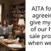 AITA for not agreeing to give my ex all of our house sale proceeds when we split?