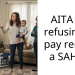 AITA for refusing to pay rent to a SAHM?