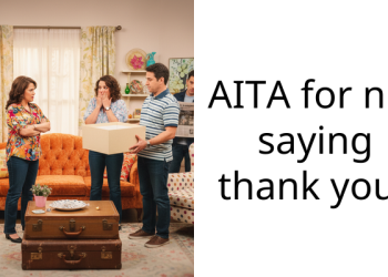 AITA for not saying thank you?