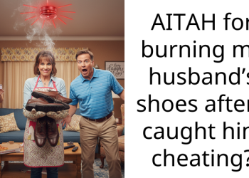 AITAH for burning my husband’s shoes after I caught him cheating?