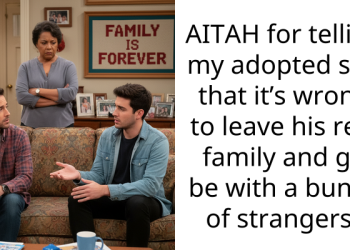 AITAH for telling my adopted son that it’s wrong to leave his real family and go be with a bunch of strangers?