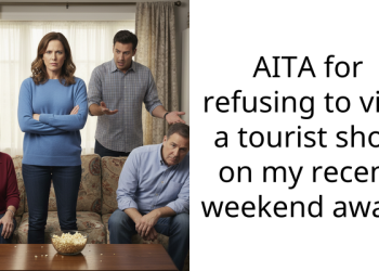 AITA for refusing to visit a tourist shop on my recent weekend away?