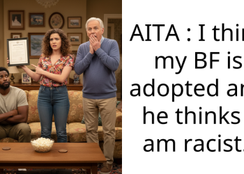 AITA : I think my BF is adopted and he thinks I am r***st.