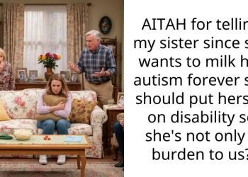 AITAH for telling my sister since she wants to milk her autism forever she should put herself on disability so she’s not only a burden to us?