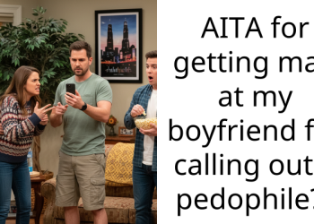 AITA for getting mad at my boyfriend for calling out a pedophile??