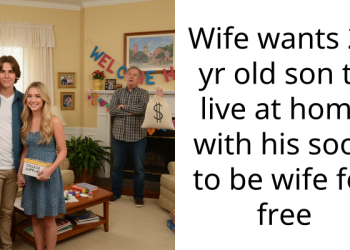 Wife wants 21 yr old son to live at home with his soon to be wife for free