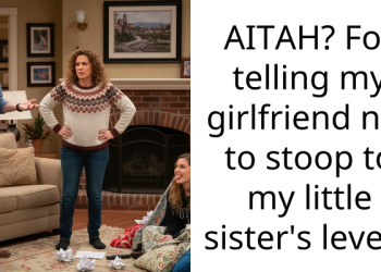 AITAH? For telling my girlfriend not to stoop to my little sister’s level?