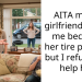 AITA my ex girlfriend called me because her tire popped but I refused to help her