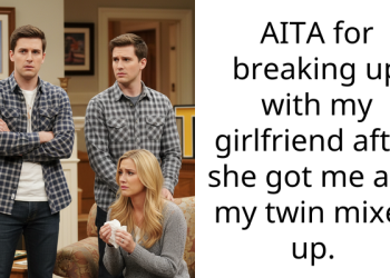 AITA for breaking up with my girlfriend after she got me and my twin mixed up.