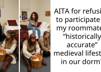 AITA for refusing to participate in my roommate’s “historically accurate” medieval lifestyle in our dorm?