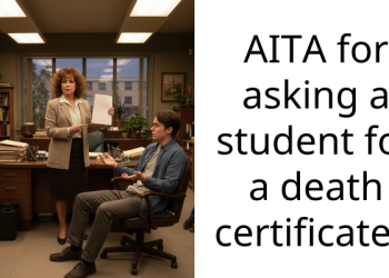 AITA for asking a student for a death certificate?