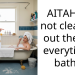 AITAH for not cleaning out the tub everytime I bathe?