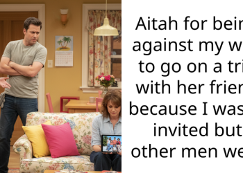 Aitah for being against my wife to go on a trip with her friend because I wasn’t invited but other men were