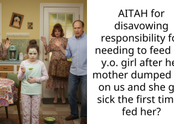 AITAH for disavowing responsibility for needing to feed a 9 y.o. girl after her mother dumped her on us and she got sick the first time I fed her?
