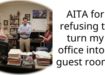AITA for refusing to turn my office into a guest room?