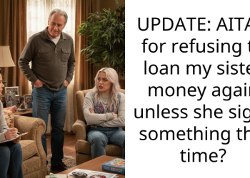 UPDATE: AITAH for refusing to loan my sister money again unless she signs something this time?