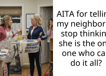 AITA for telling my neighbor to stop thinking she is the only one who can do it all?