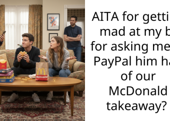 AITA for getting mad at my bf for asking me to PayPal him half of our McDonald takeaway?