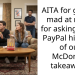 AITA for getting mad at my bf for asking me to PayPal him half of our McDonald takeaway?