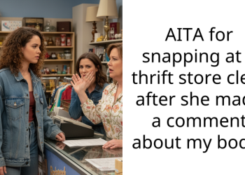 AITA for snapping at a thrift store clerk after she made a comment about my body?